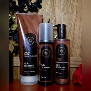 Bath & Body Works Coco Shea Rich Moisture Espresso Bodycare Set